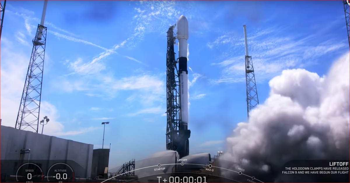 Старт 85-го полёта первой ступени и 100-го ракет Falcon 9