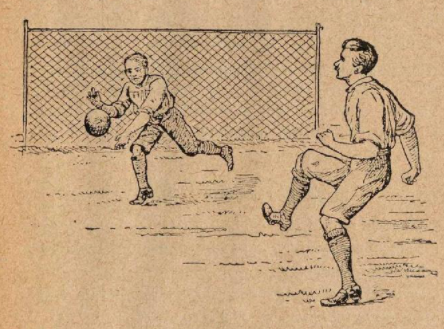 Иллюстрация из книги М. Волкова «Футбол. Английская игра в мяч»