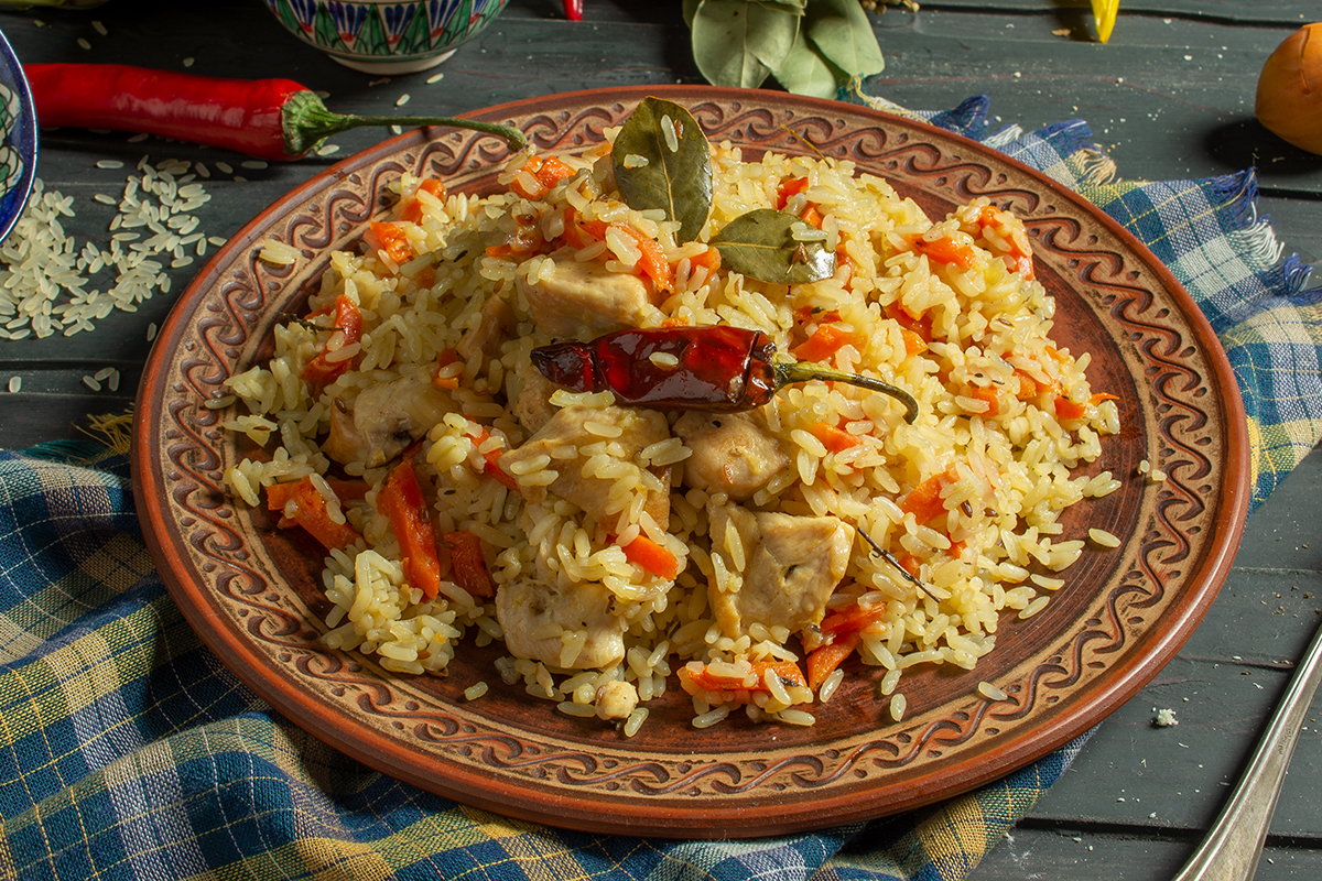 Арабский плов Маклюбе. Дагестанский плов. Полба плов. Плов с булгуром и курицей.