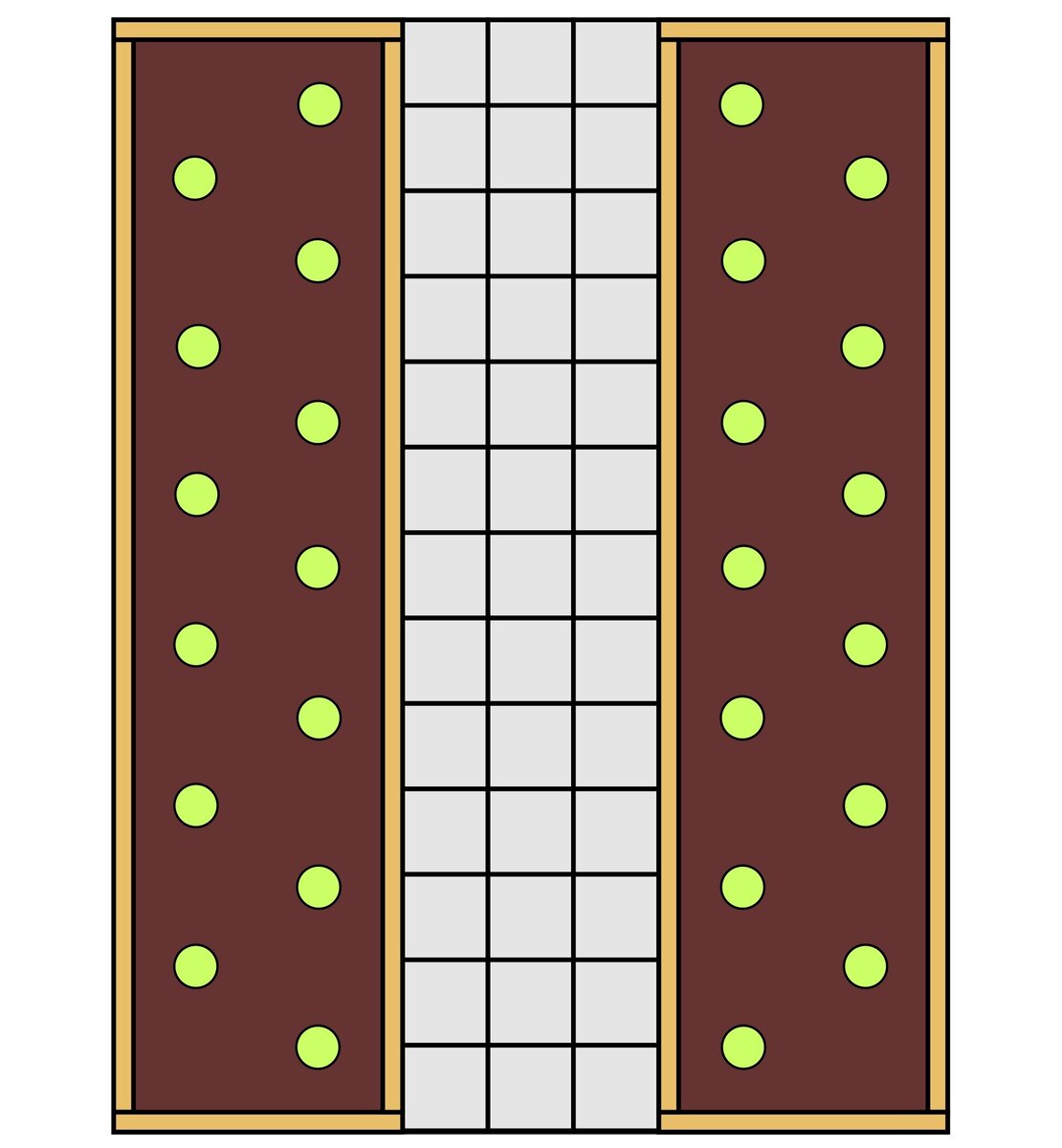 Две грядки в теплице