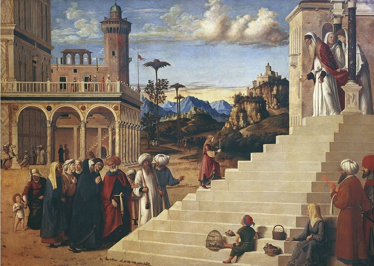 Чима да Конельяно. Введение Марии во храм