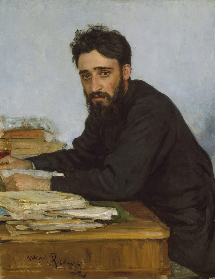 И.Е.Репин "Портрет Всеволода Михайловича Гаршина" 1884 г.