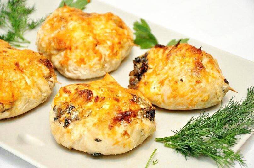 Готовим куриные бомбочки с грибами