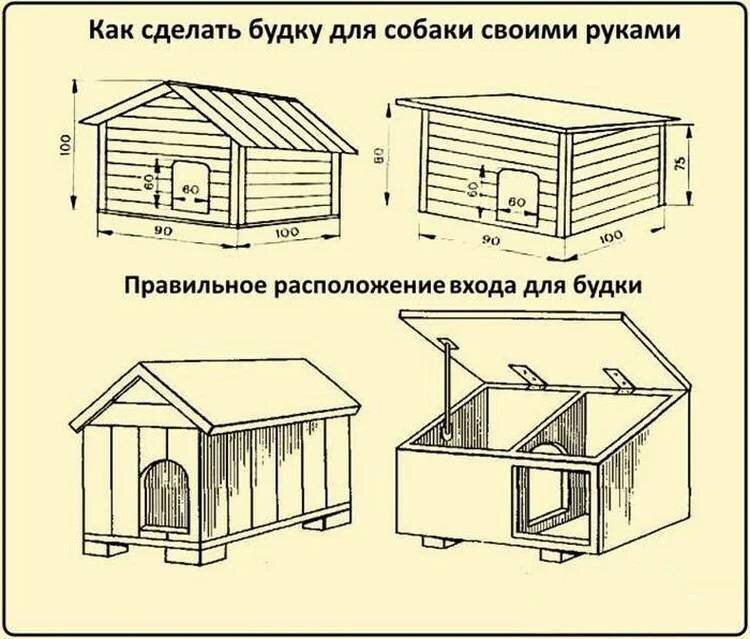 Будка для собаки своими руками фото, чертежи, инструкция, советы — Укрбио