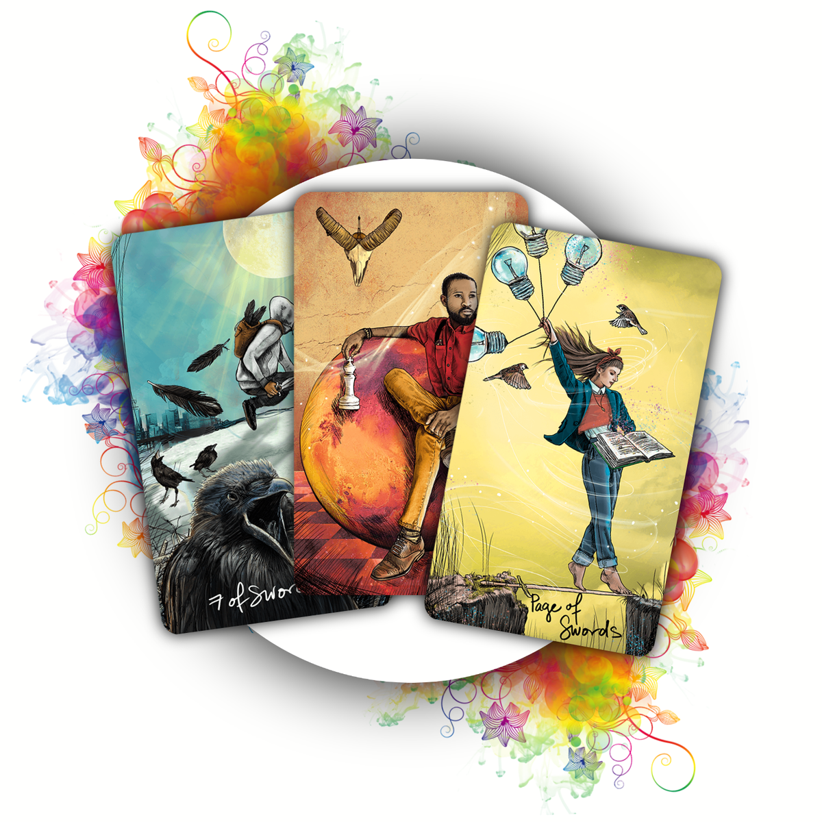 Для иллюстрации расклада я использую репродукции колоды Таро Светлого Провидца.