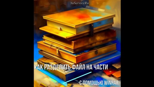 файл на части с помощью WinRAR