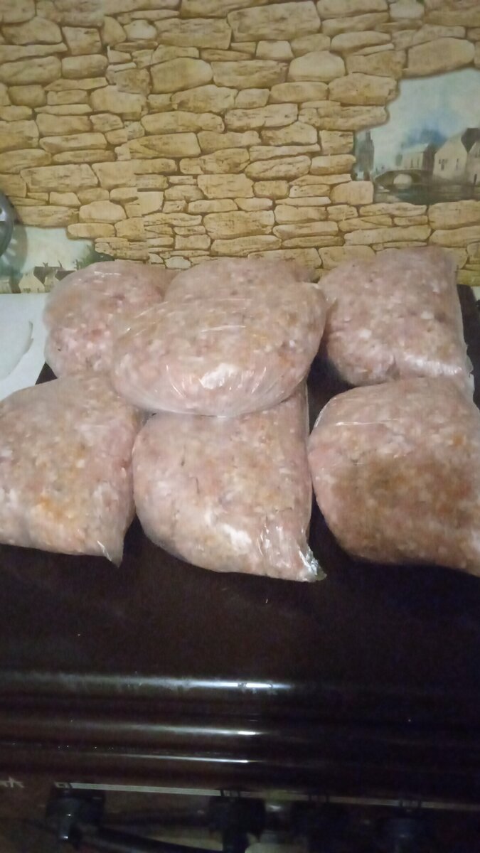 12 кг. рыбьего фарша!