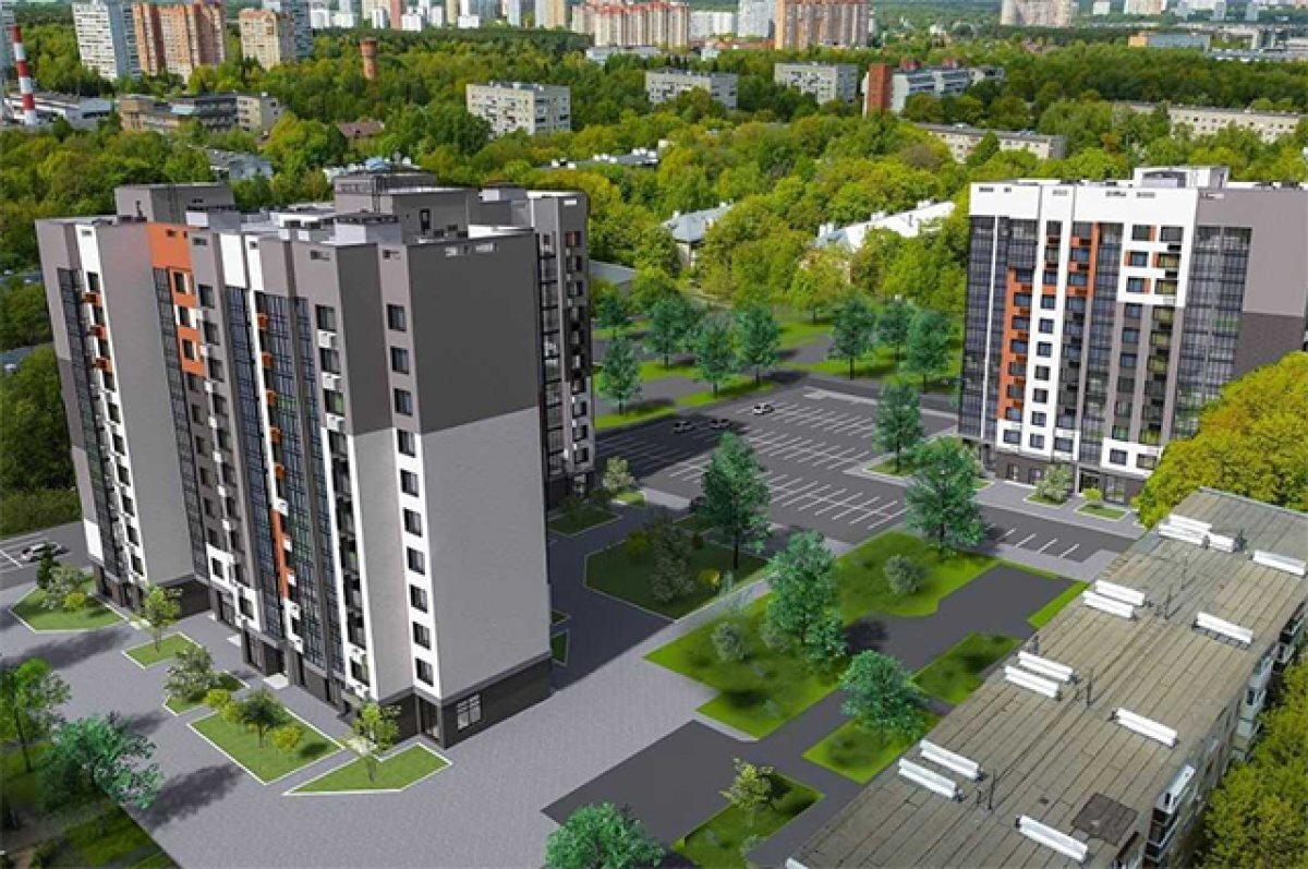    Дома на 240 квартир.