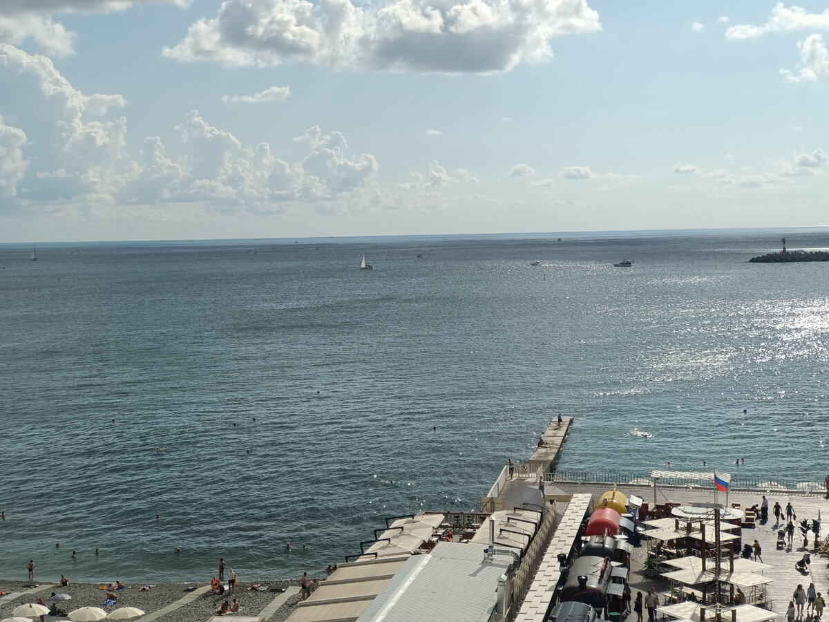 "Высоко сижу - далеко гляжу". Панорамный морской вид)))