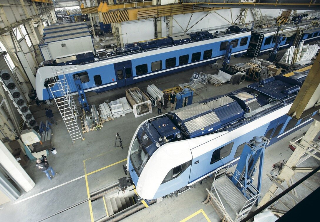 Найдено в Яндекс. Картинки. Завод компании "Škoda Transportation" в Пльзене.