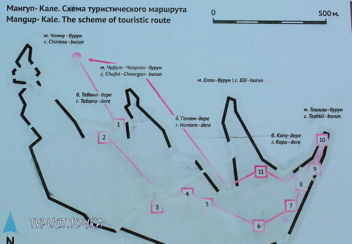 Схема туристического маршрута. Маршрут туристический Мангуп Кале. 390945-1104060. Маршрут на Мангуп Кале пешком. Пеший маршрут по Мангуп-Кале.