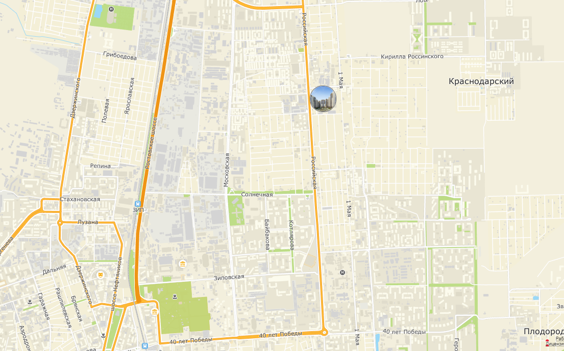 Расположение ЖК "Лайм"