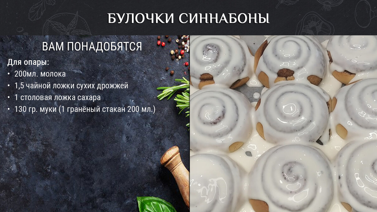 Ингредиенты для опары