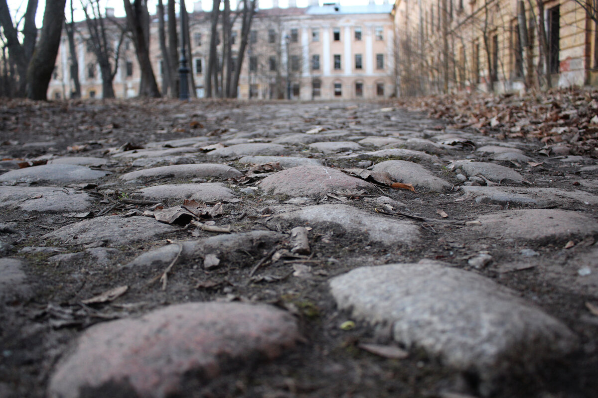 Булыжная дорога в г. Кронштадт