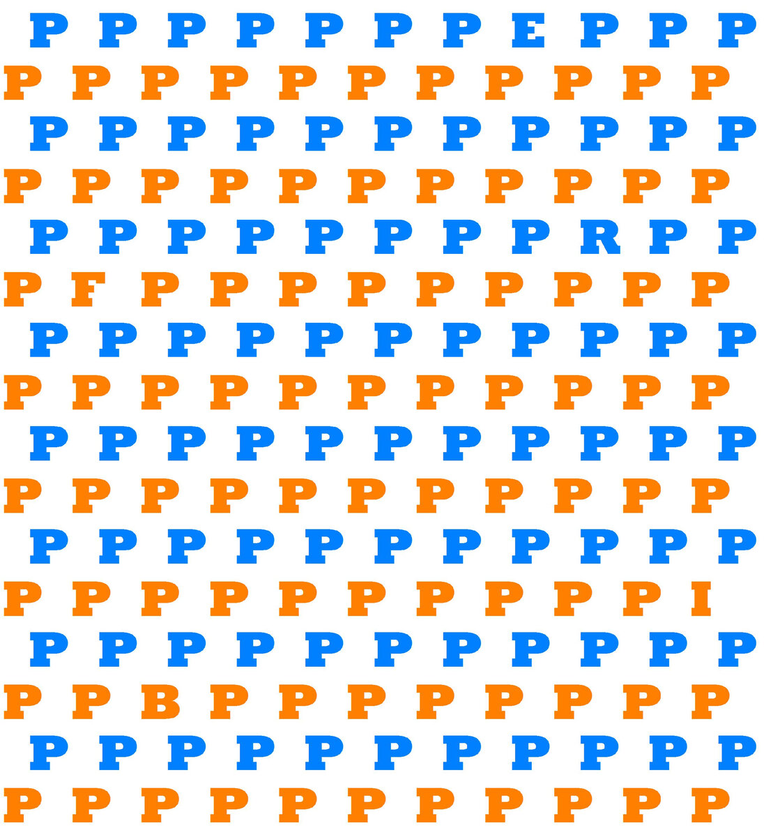 Тест на внимательность. Найдите спрятанные буквы.