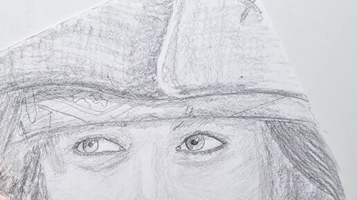 Как нарисовать портрет Джека Воробья карандашом поэтапно | Рисование iso_new