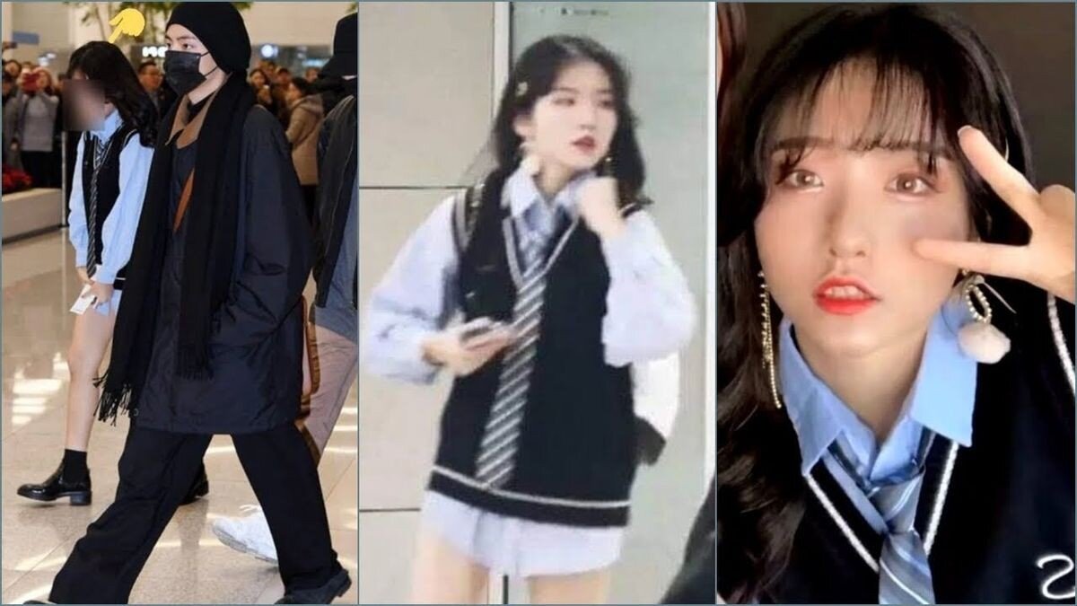 Сасэн-фанатка группы BTS пришла в аэропорт без штанов