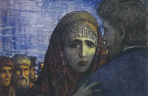 И.Глазунов. Иллюстрация к драме "Гроза"