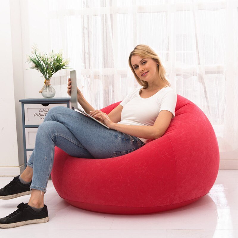 Надувное кресло intex beanless bag chair