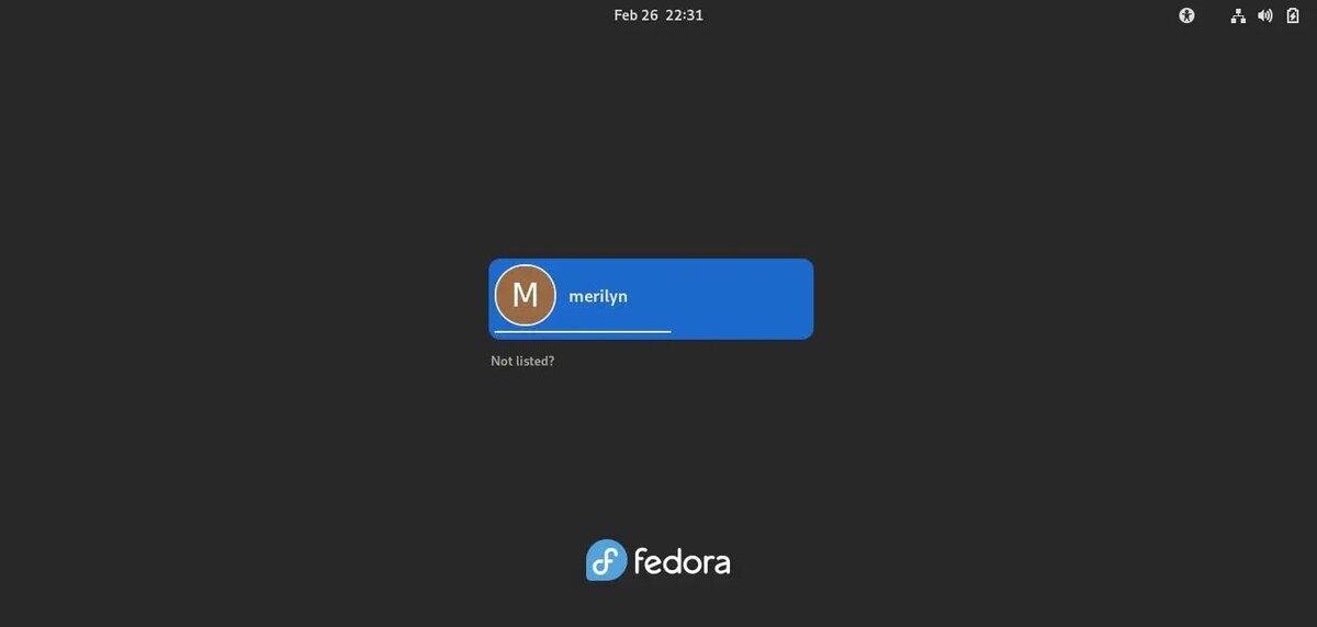 GDM на Fedora 36