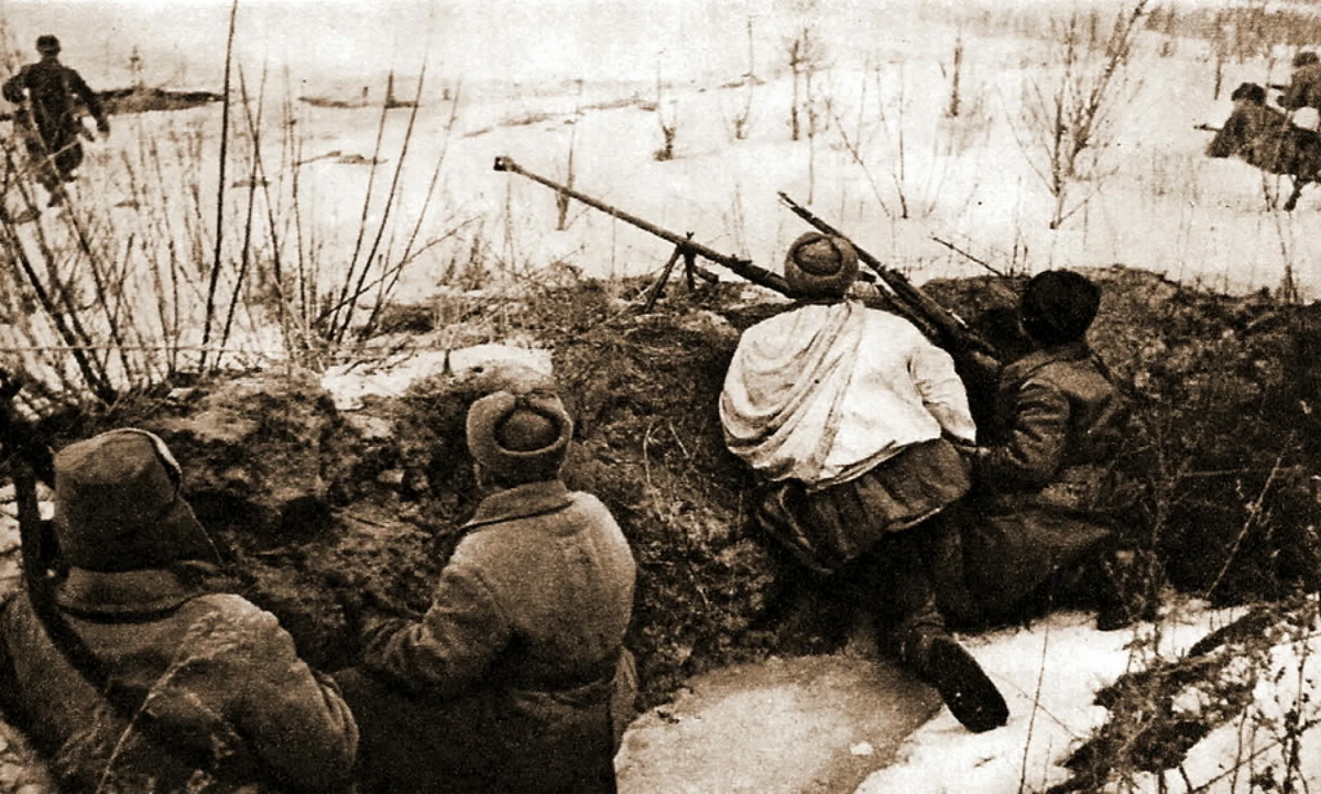 Бой на реке Мышкова декабрь 1942 года. Ранен под москвой