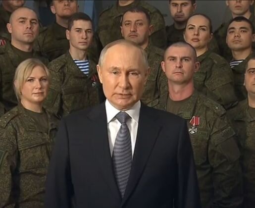    Новогоднее поздравление В. В. Путина 2023. Цитата из видео с канала mshibankov