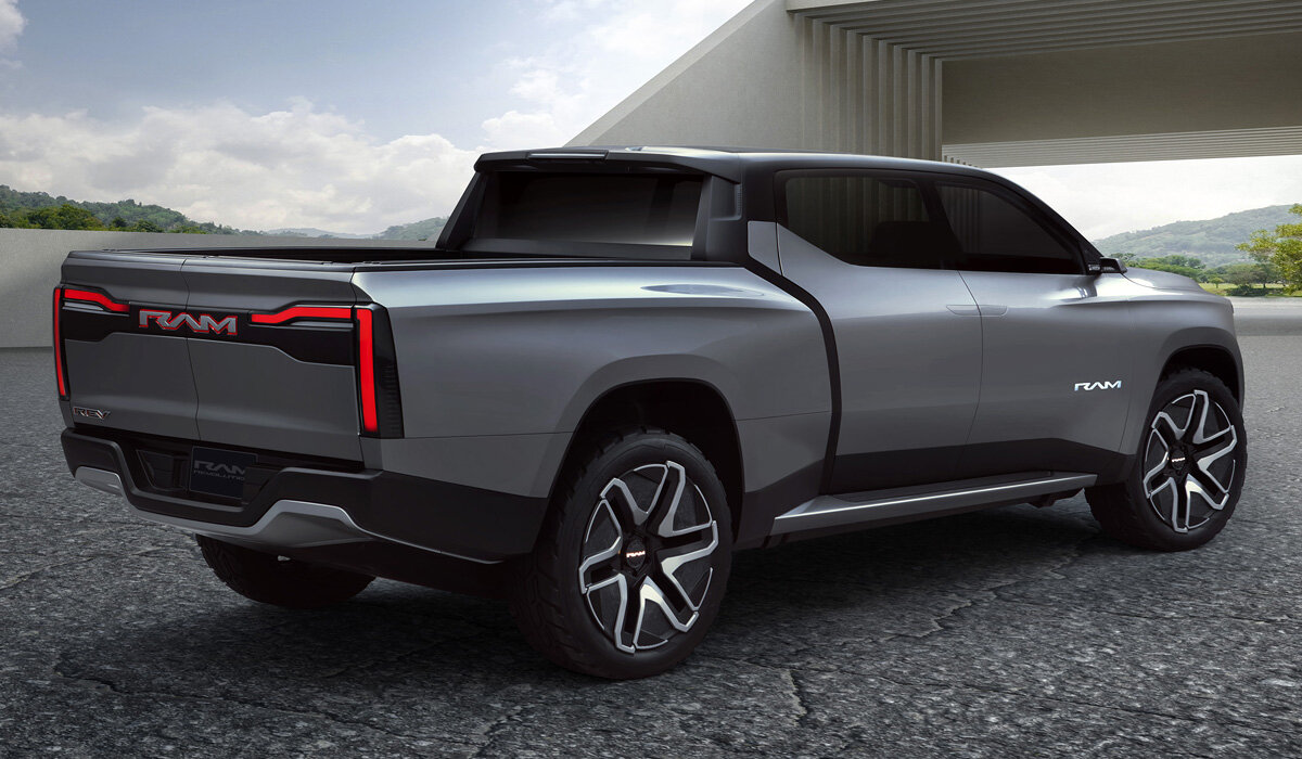    Крутой и необычный: представлен электрический пикап Ram 1500 Revolution BEV