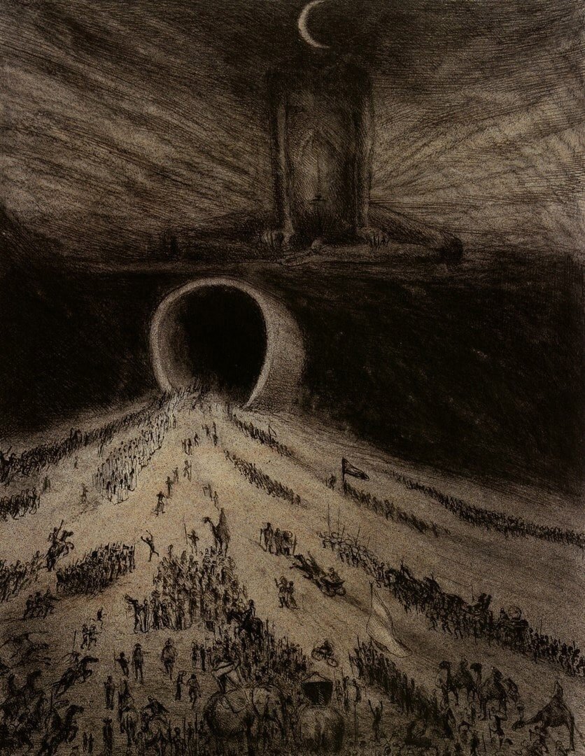/картина А. Кубин "Дорога в ад", 1904г./