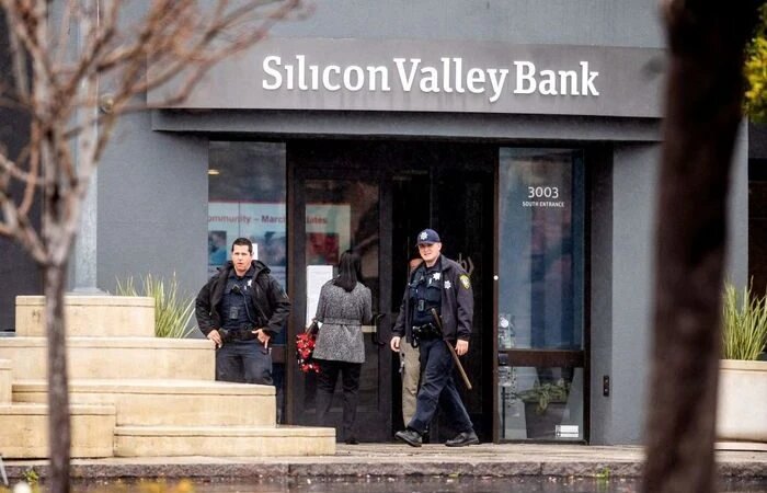 Silicon Valley Bank. (NOAH BERGER/AFP via Getty Images)