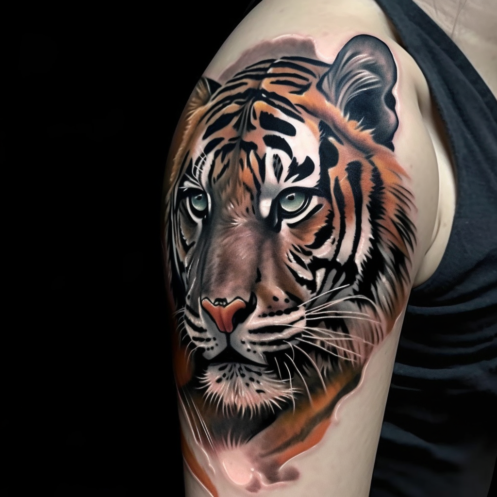 Татуировка тигр 