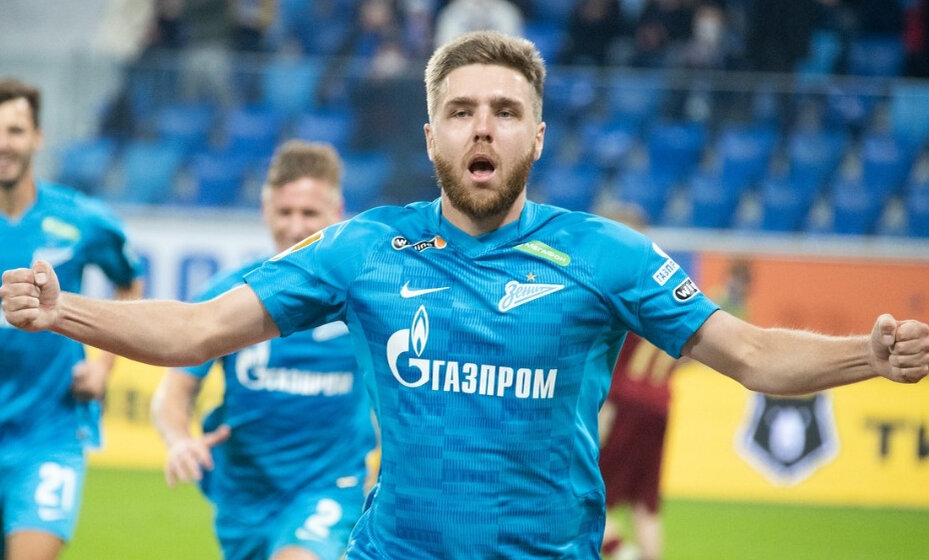    Сергеев оформил дубль в ворота "шмелей". Фото: ФК «Зенит»