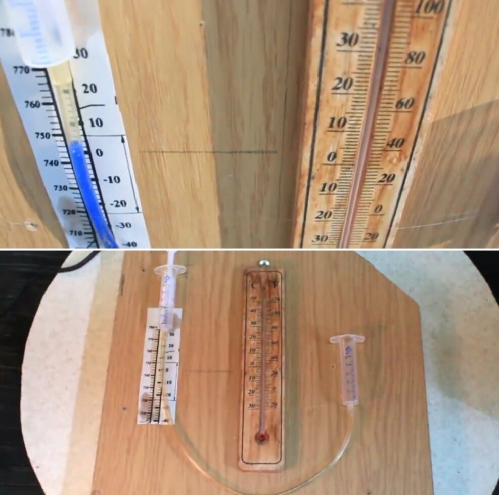 Дедовский способ, как дешево изготовить барометр своими руками, при помощи бутылки