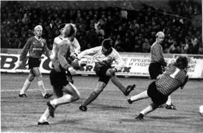 Матч 1/16 финала Кубка Кубков, между киевским Динамо и финским КуПСом