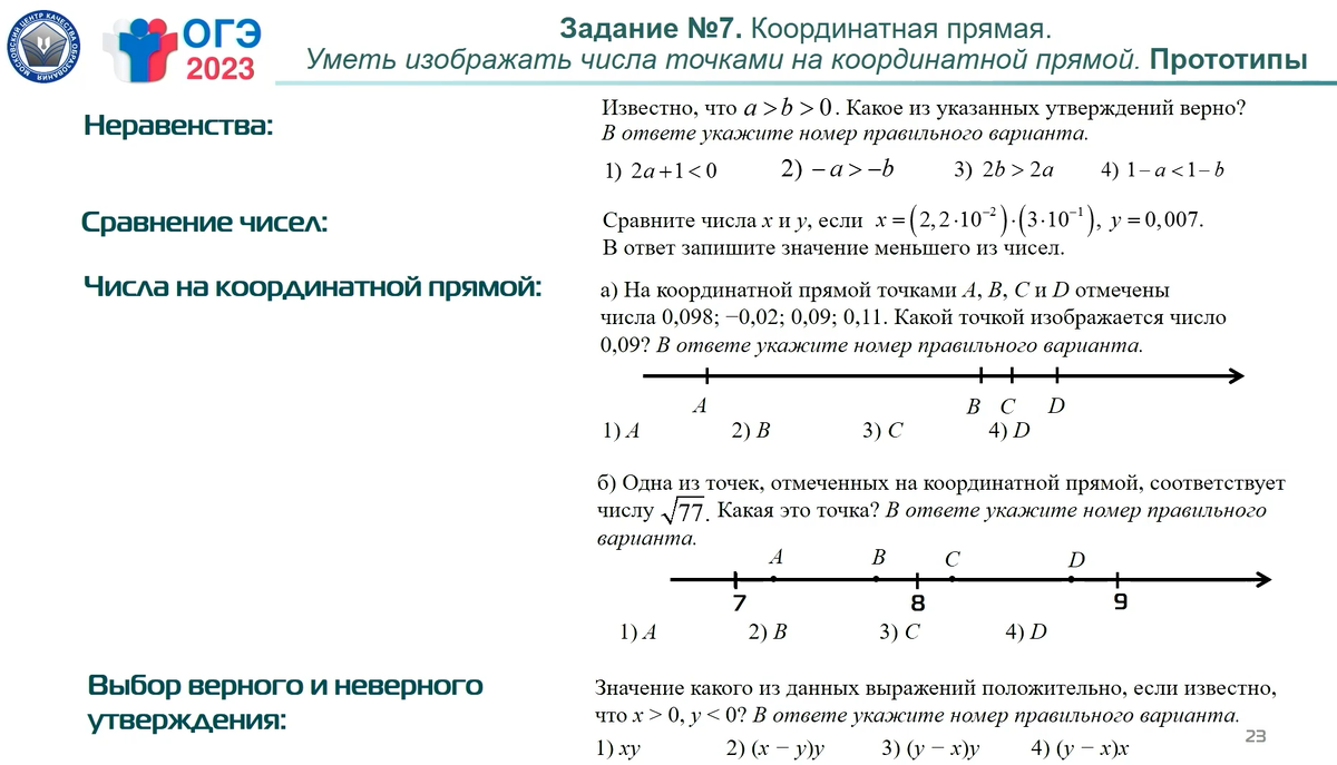 Прототипы задания 18