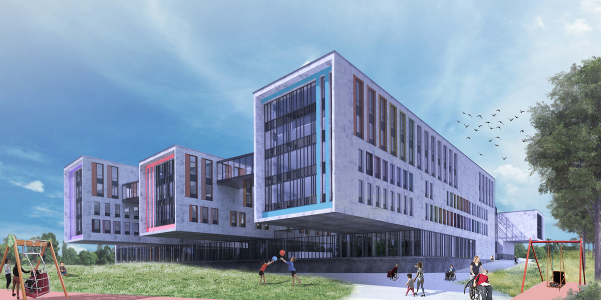 На фото многопрофильный реабилитационный центр: https://yusarch.ru/works/mnogoprofilnyj-detskij-reabilitacionnyj-centr