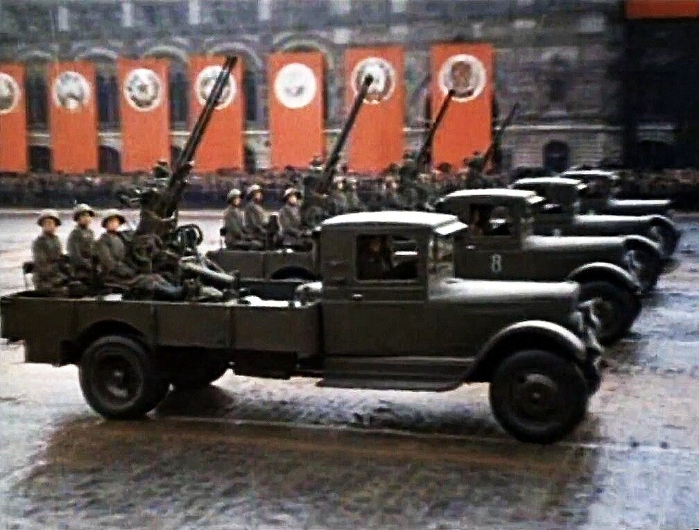 Парад победы 1945 картинки цветные