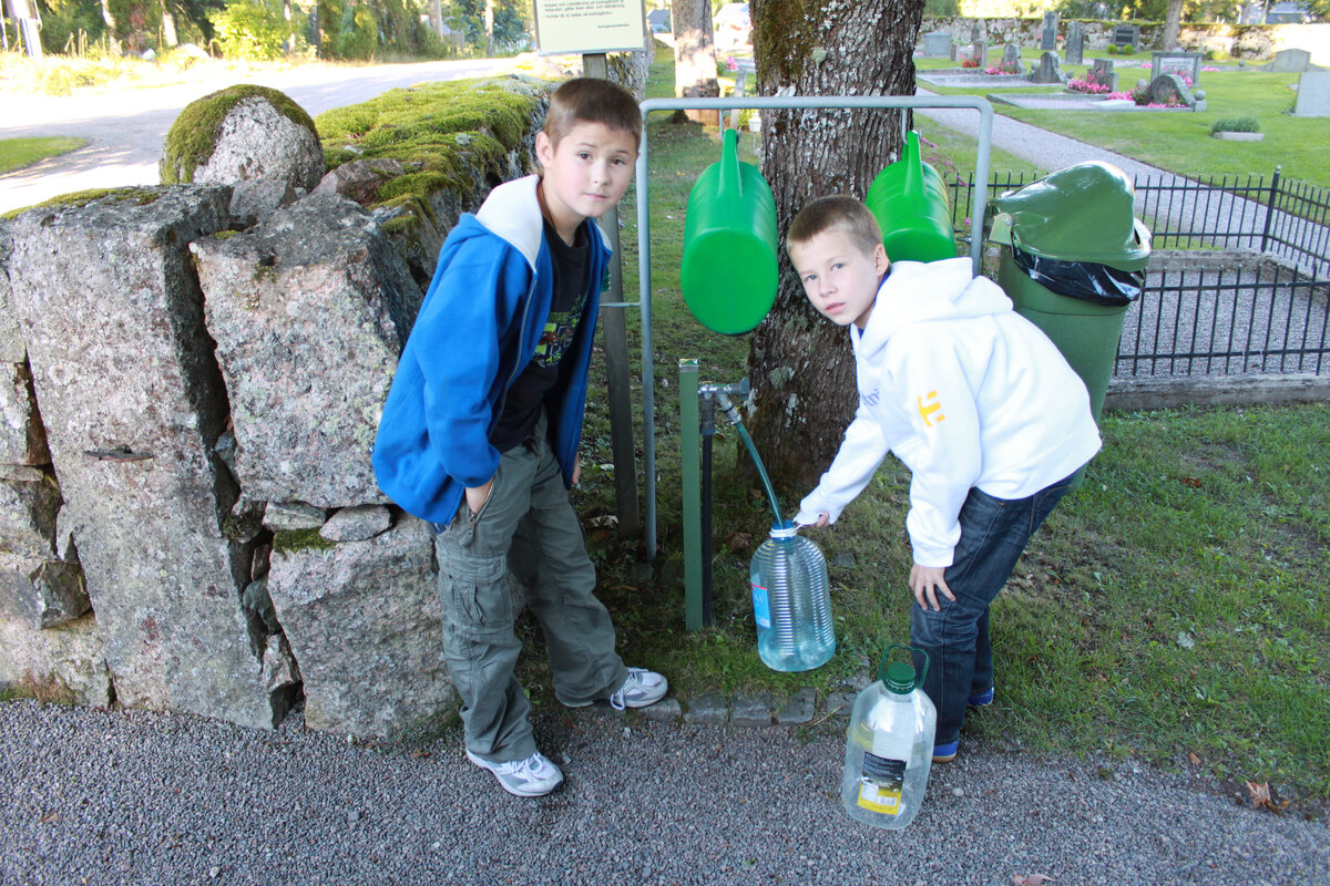 набираем воду