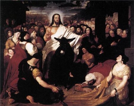 Benjamin Robert Haydon Christ's Entry into Jerusalem   1814-1820 гг .  
