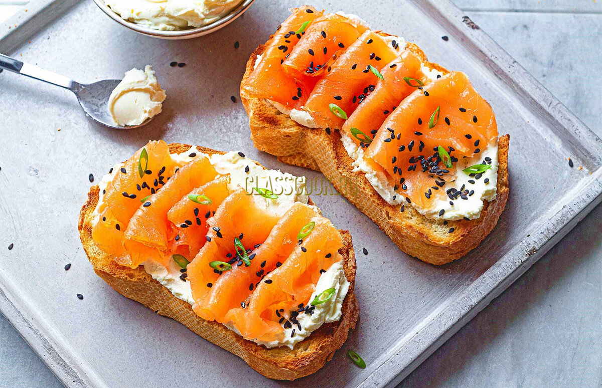Бутерброды из лосося