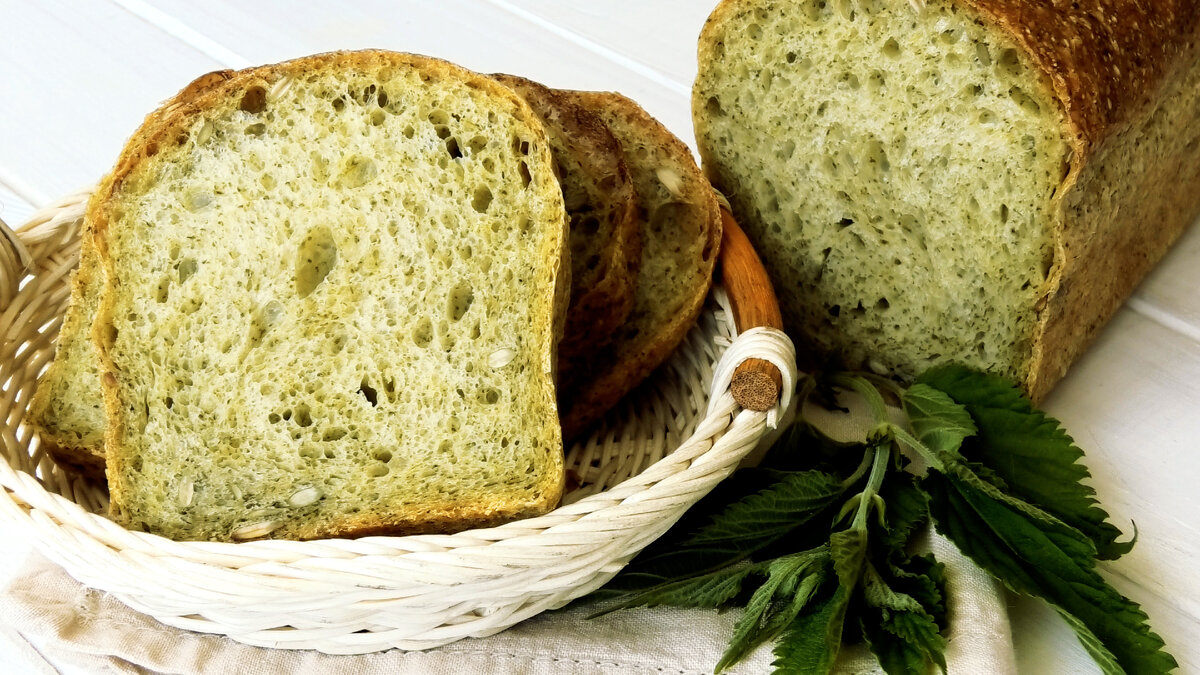 Чудесный домашний хлеб🍞 с Крапивой🌿 на пшеничной закваске | ПРОСТОРЕЦЕПТ  | Дзен