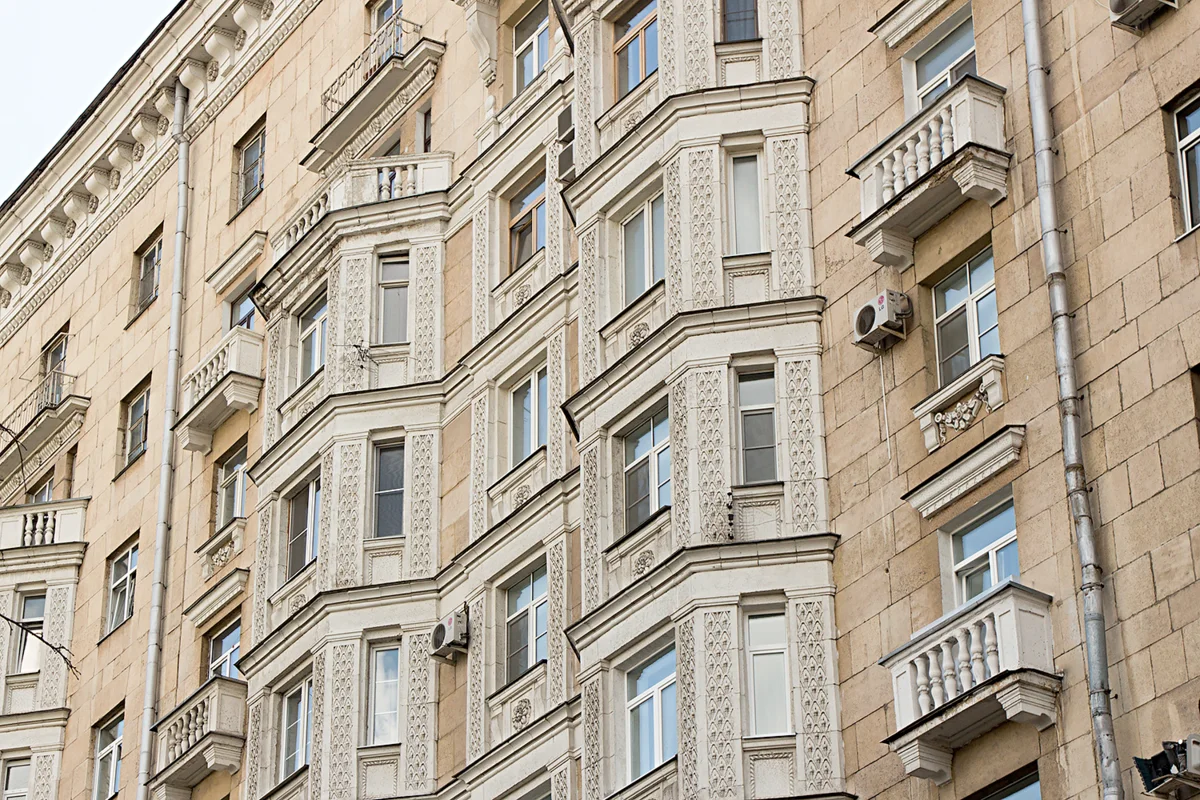 Фасад дома в москве