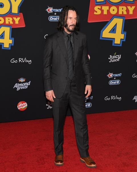 Киану Ривз на премьере Истории Игрушек 4