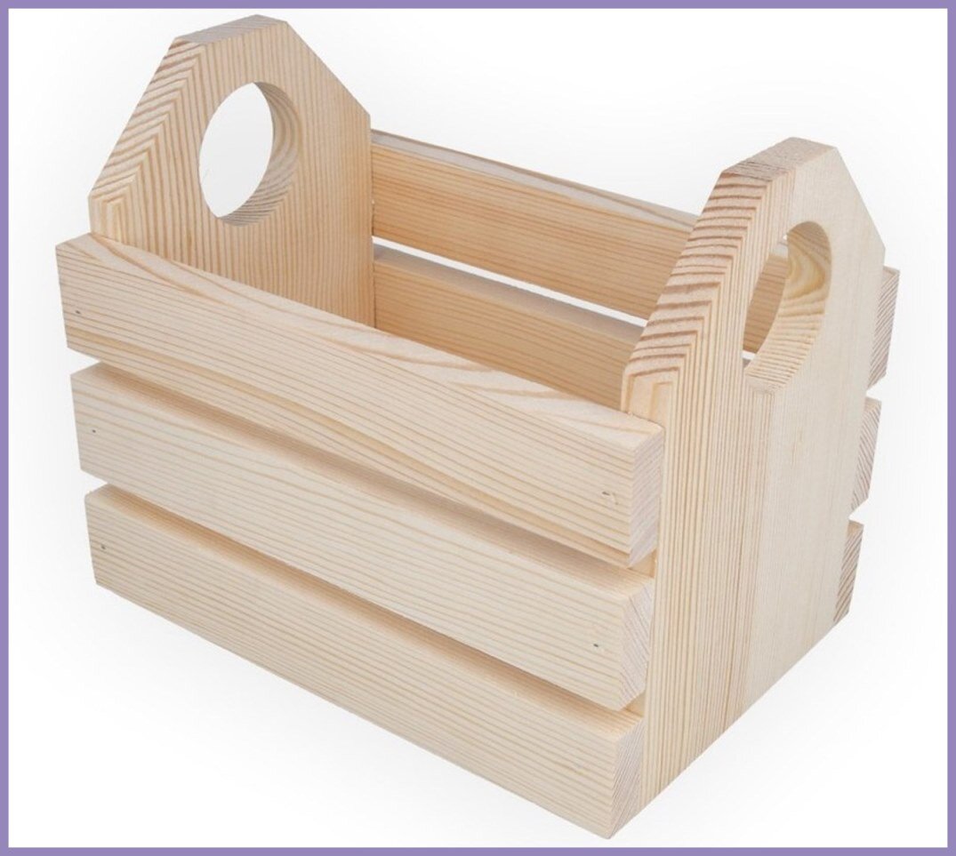 Заготовка деревянного ящика из сосны. 