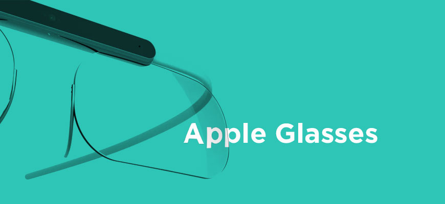 Примерный вид (концепт) очков от Apple (из публичного доступа) (стилизация)