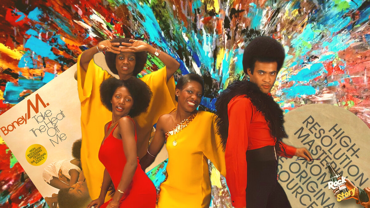 На фотографии:  участники группы Boney M.