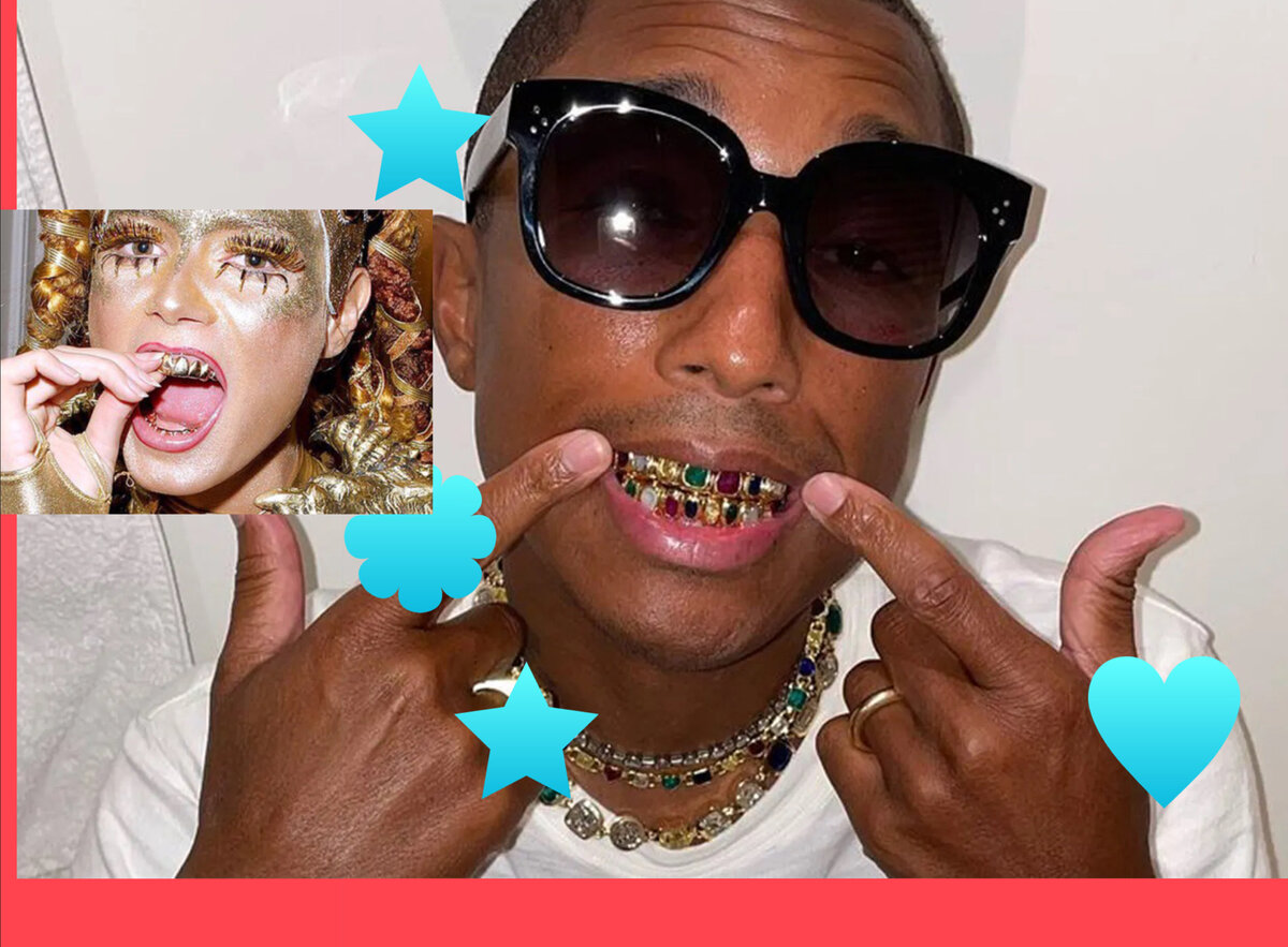 Фаррелл показывает очередные фиксы- фотоколлаж автора 