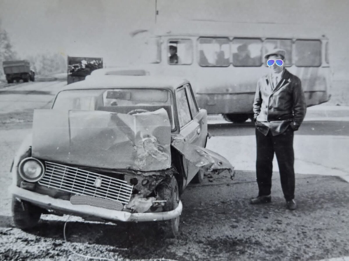 Сильвер на месте ДТП. Из личного архива прототипа героя