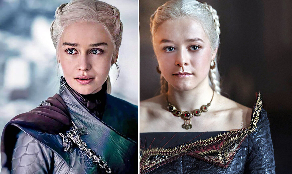 Дейенерис и Рейенира. Источник pinterest.ru