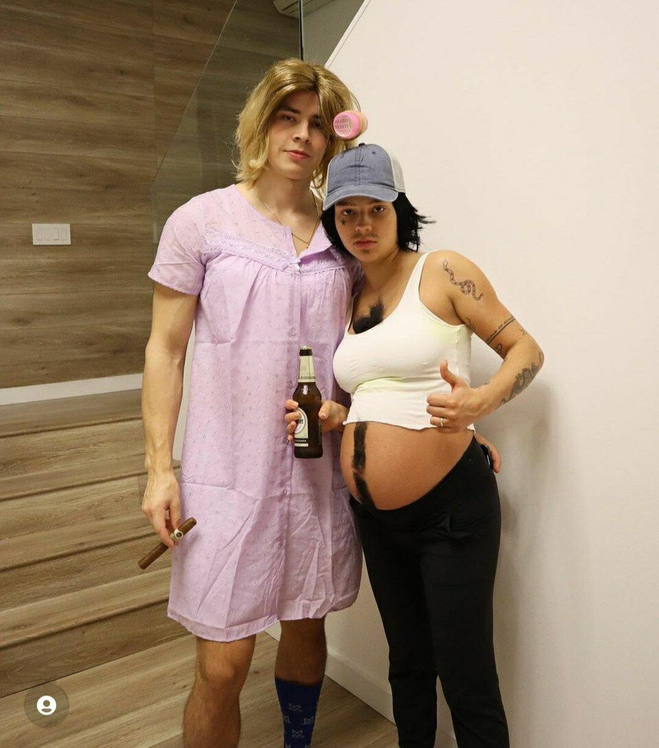     Егор и Дарья такие только на Хэллоуин, а в жизни они по-настоящему спортивная семья. Фото: соцсети