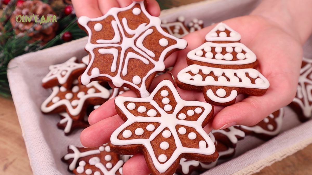 Рождественские пряники и апельсины